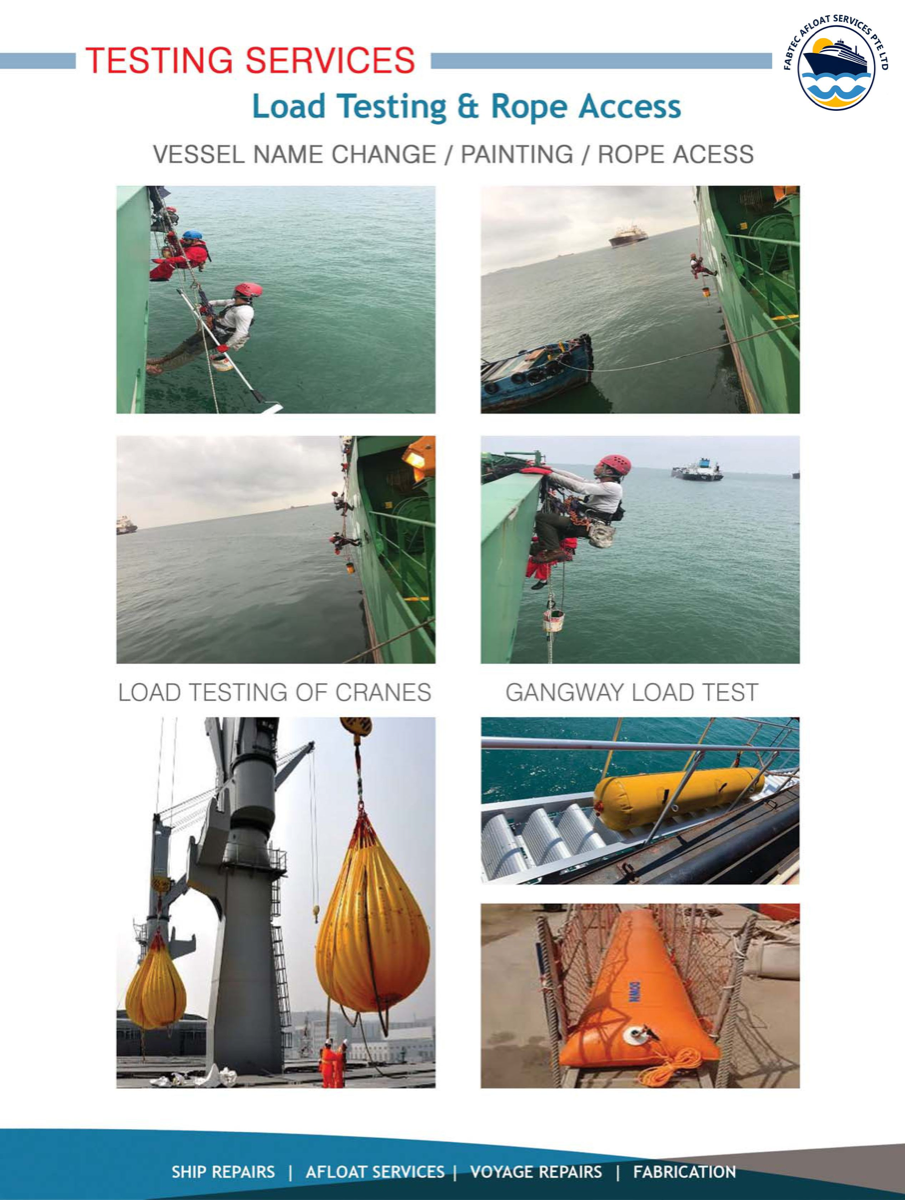 Testing Services – Load Testing & Rope Access